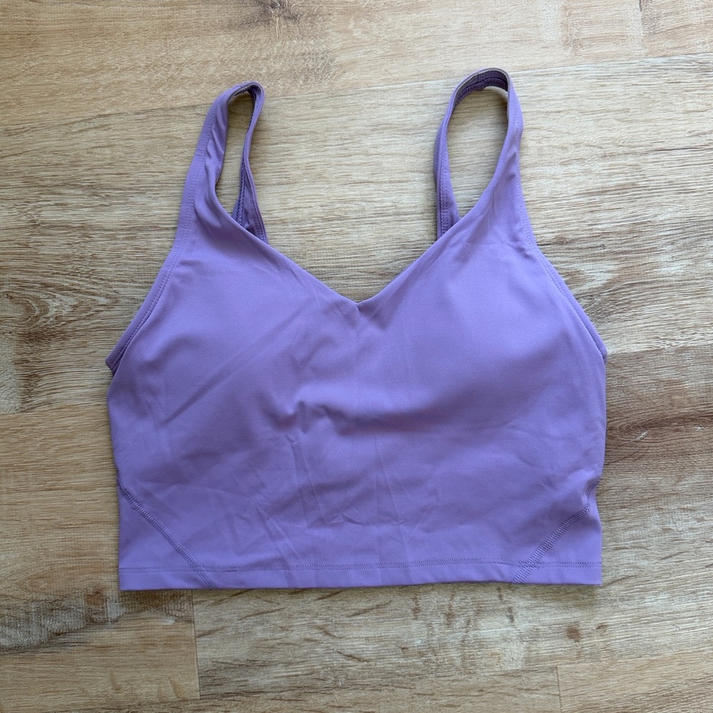 Lilac athletic cropped tank